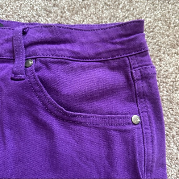 Judy Blue Violet Hi-Rise Tummy Control Purple Denim Shorts Womens Size XL Summer - Picture 6 of 16